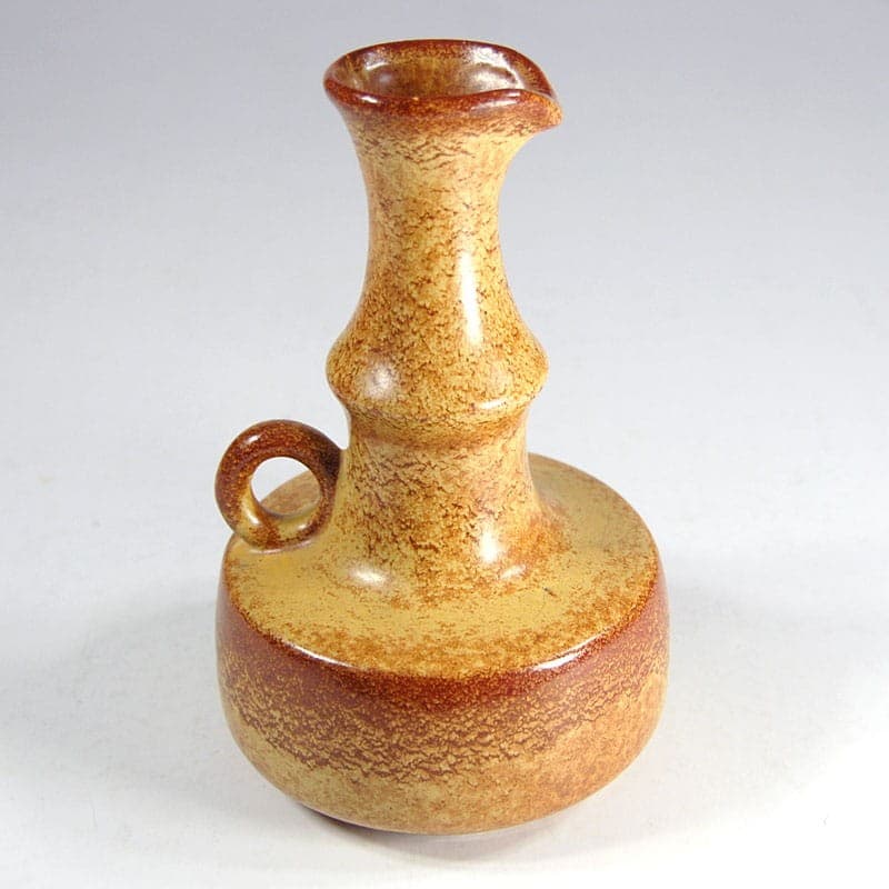 Vase, beige brown, ceramics, by R. Rigona, Bertoncello, Italy, 1960s. - 323593