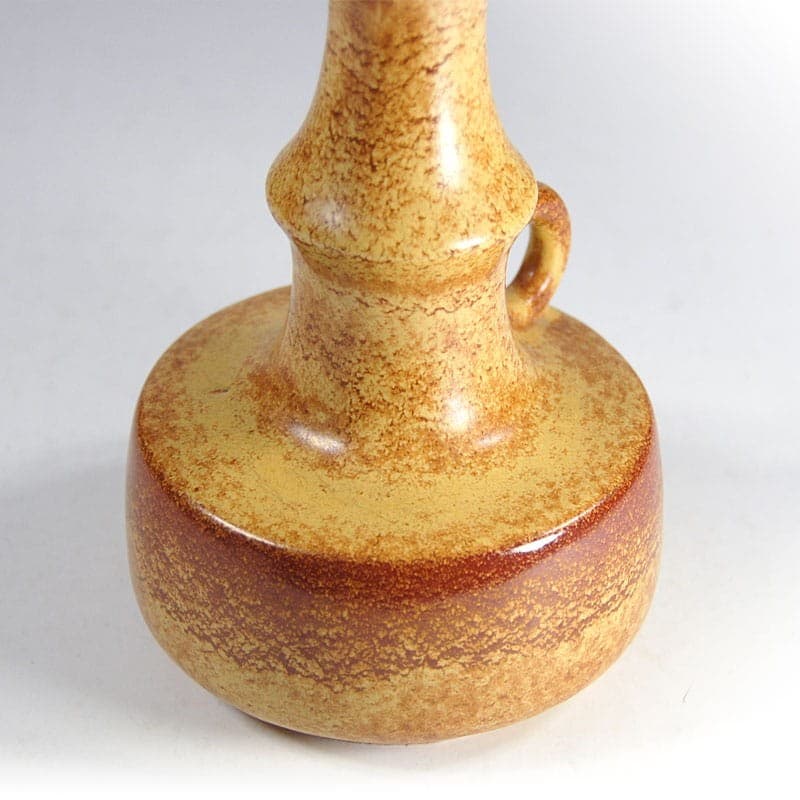 Vase, beige brown, ceramics, by R. Rigona, Bertoncello, Italy, 1960s. - 323596
