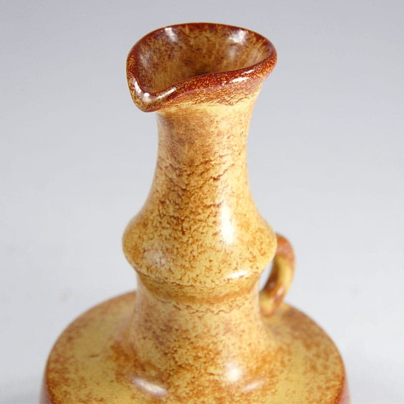 Vase, beige brown, ceramics, by R. Rigona, Bertoncello, Italy, 1960s. - 323595