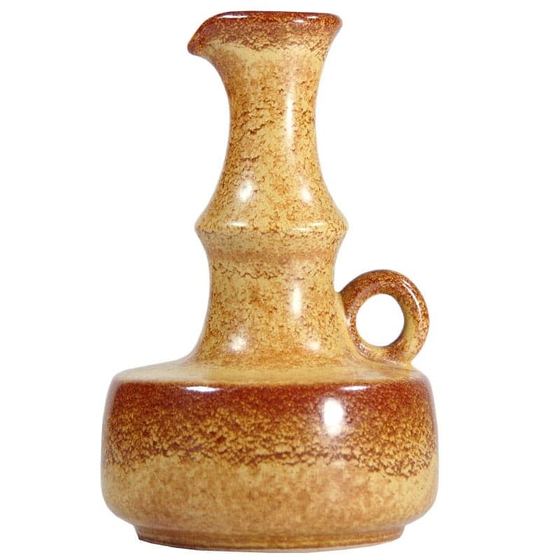 Vase, beige brown, ceramics, by R. Rigona, Bertoncello, Italy, 1960s. - 323597