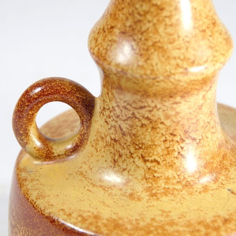Vase, beige brown, ceramics, by R. Rigona, Bertoncello, Italy, 1960s. - 323594