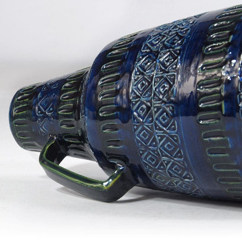 Vase Ceramiche Minerva, blue green, ceramics, Italy, 1970s. - 323512