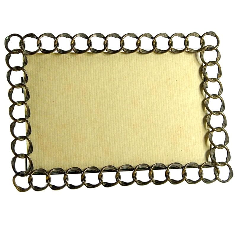 Desk Frame, brown gold, metal, Austria-Hungary, turn of the 20th century