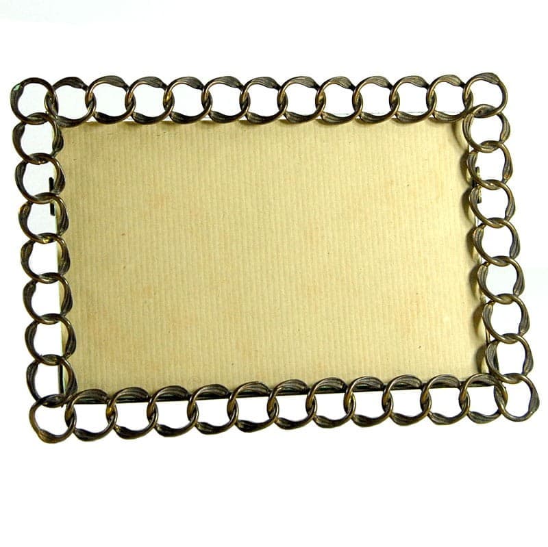 Desk Frame, brown gold, metal, Austria-Hungary, turn of the 20th century - 323501
