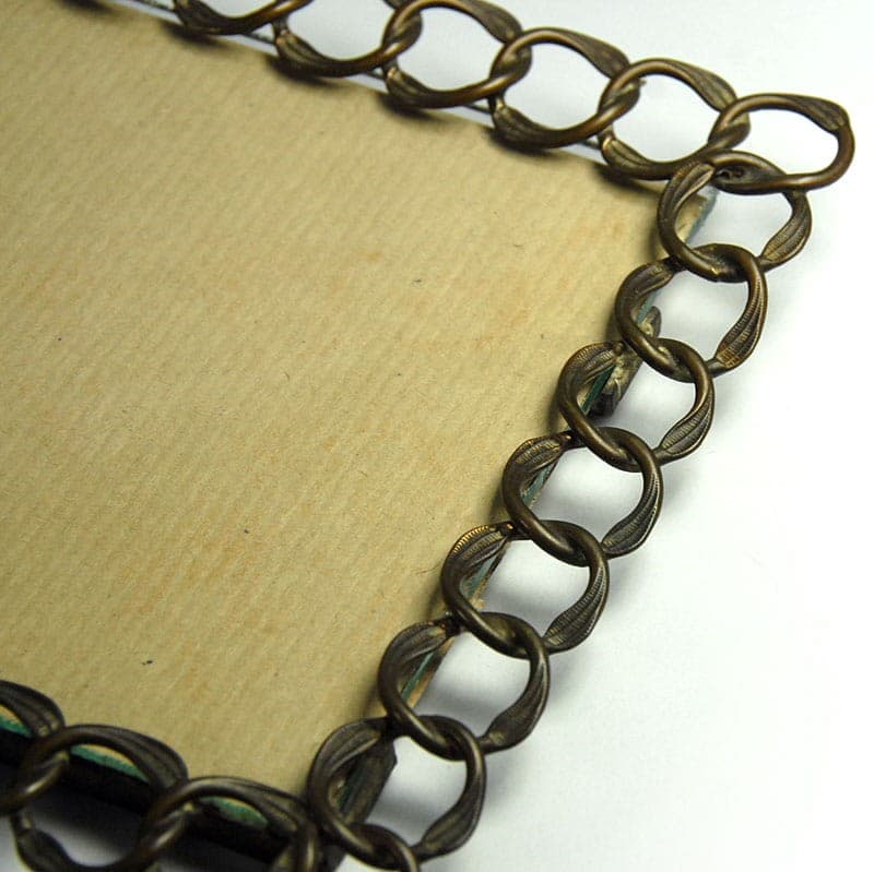 Desk Frame, brown gold, metal, Austria-Hungary, turn of the 20th century - 323500