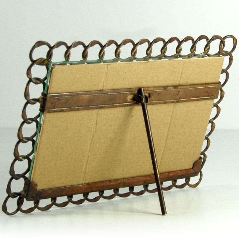 Desk Frame, brown gold, metal, Austria-Hungary, turn of the 20th century - 323498