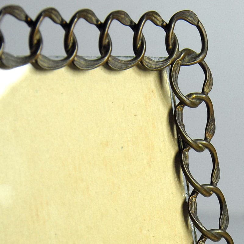 Desk Frame, brown gold, metal, Austria-Hungary, turn of the 20th century - 323499