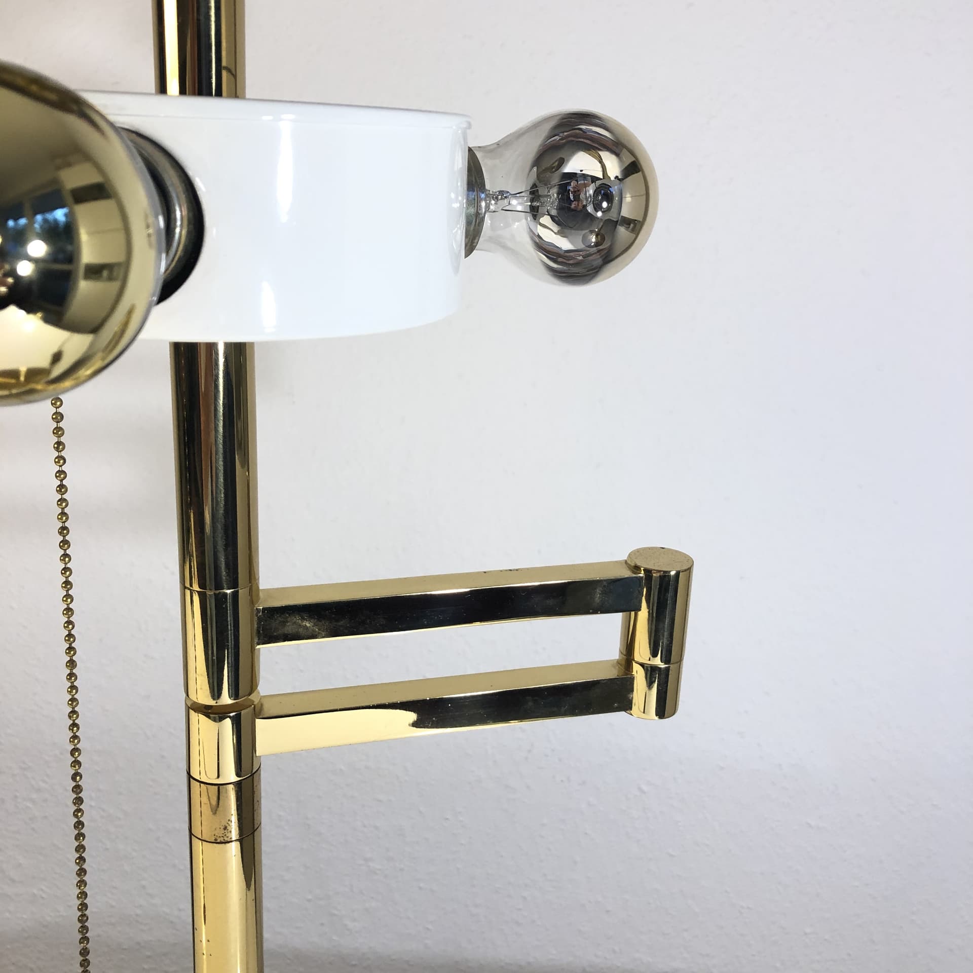 Pair of table lamps, golden brass, BM Leuchten, Germany, 1970s - 24128