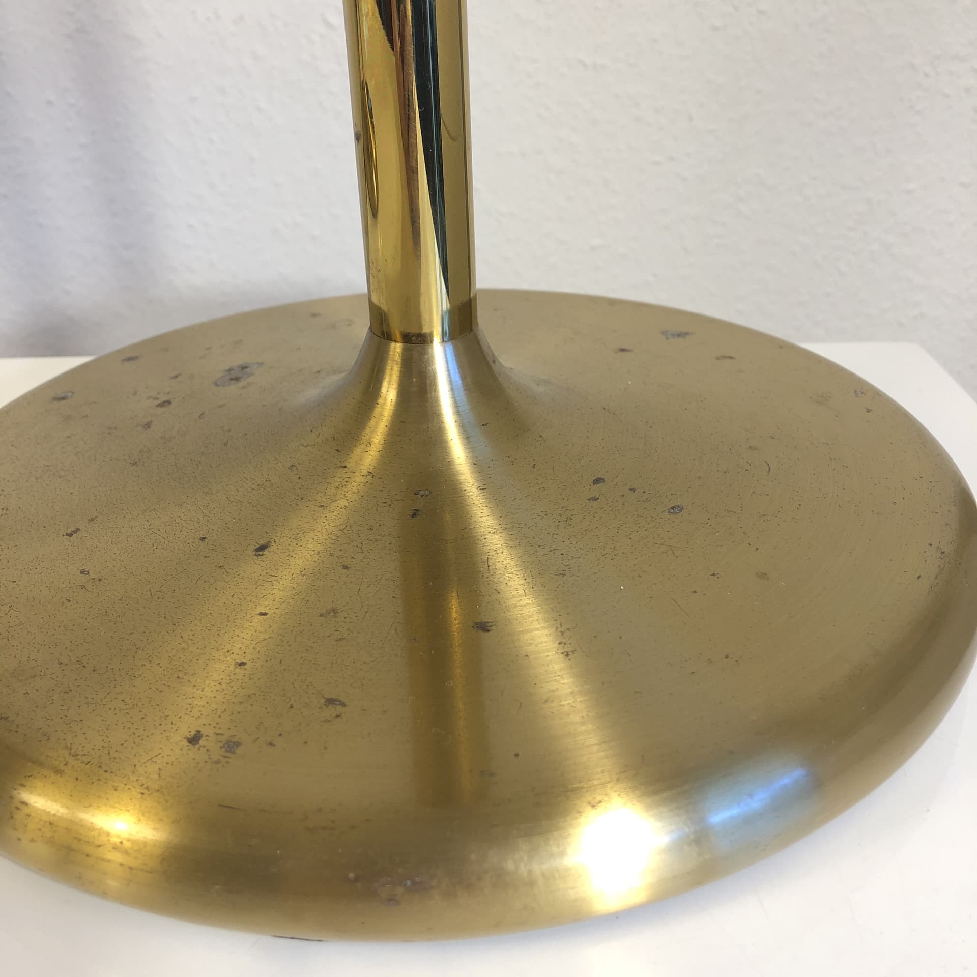 Pair of table lamps, golden brass, BM Leuchten, Germany, 1970s - 24132