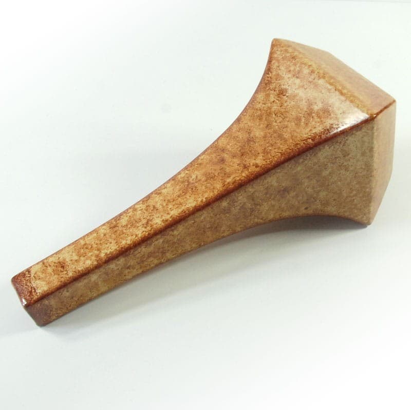 Vase, brown beige ceramics, by R. Rigona, Bertoncello, Italy, 1960s. - 324583