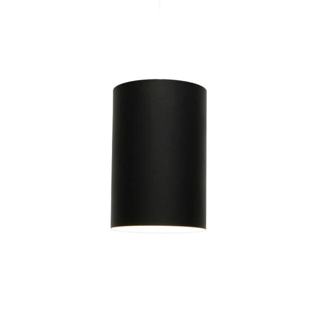Pendant lamp Cylinder, black metal, by E&J Meiling, Louis Poulsen, Denmark, 1970s. - DIMENSION