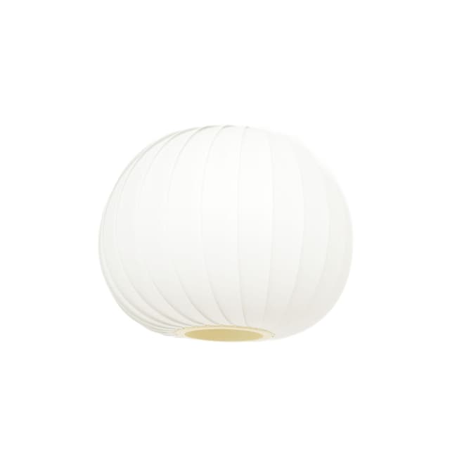 Pendant lamp Menuett, white plastic, by L. Schiøler, Denmark, 1970s. - DIMENSION
