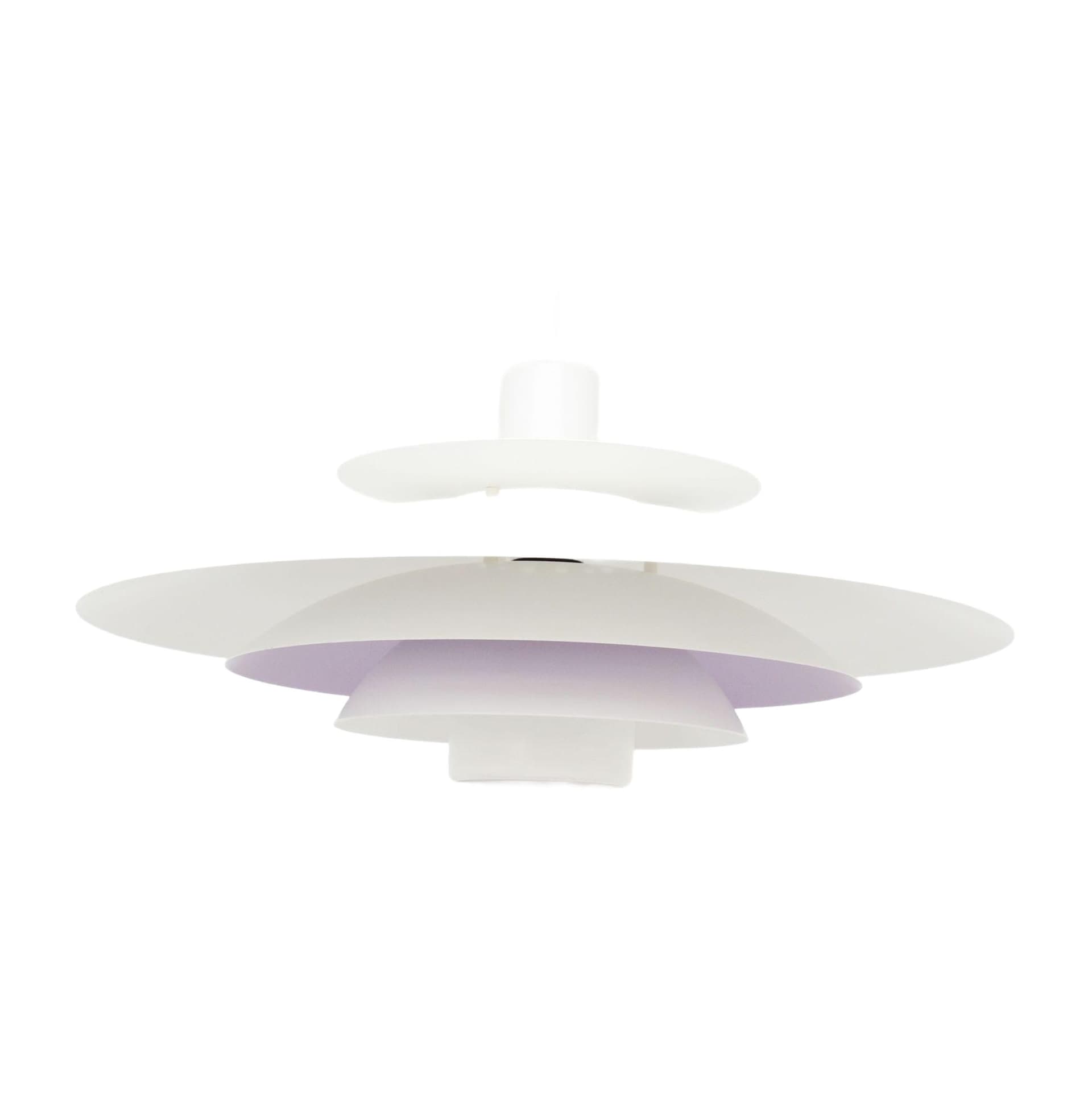Pendant lamp, Form Light, white lavender, metal, Form Light, Denmark, 1970s.
