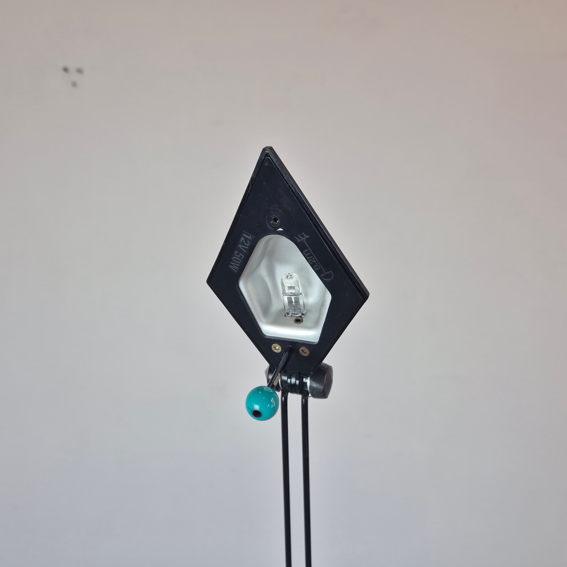 Lampa podłogowa Memphis, metal czarny zielony, Niemcy, lata 80. - 324319