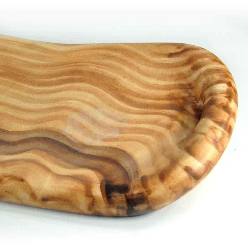 Patera, Vallauris, beżowy brązowy, ceramika, Francja, lata 60. - 324697