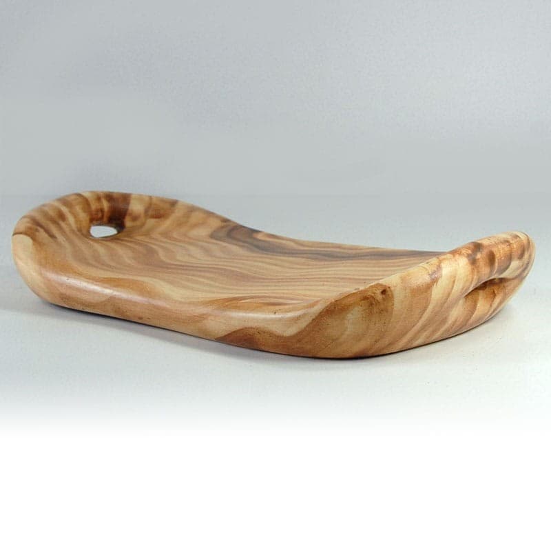 Patera, Vallauris, beżowy brązowy, ceramika, Francja, lata 60. - 324700