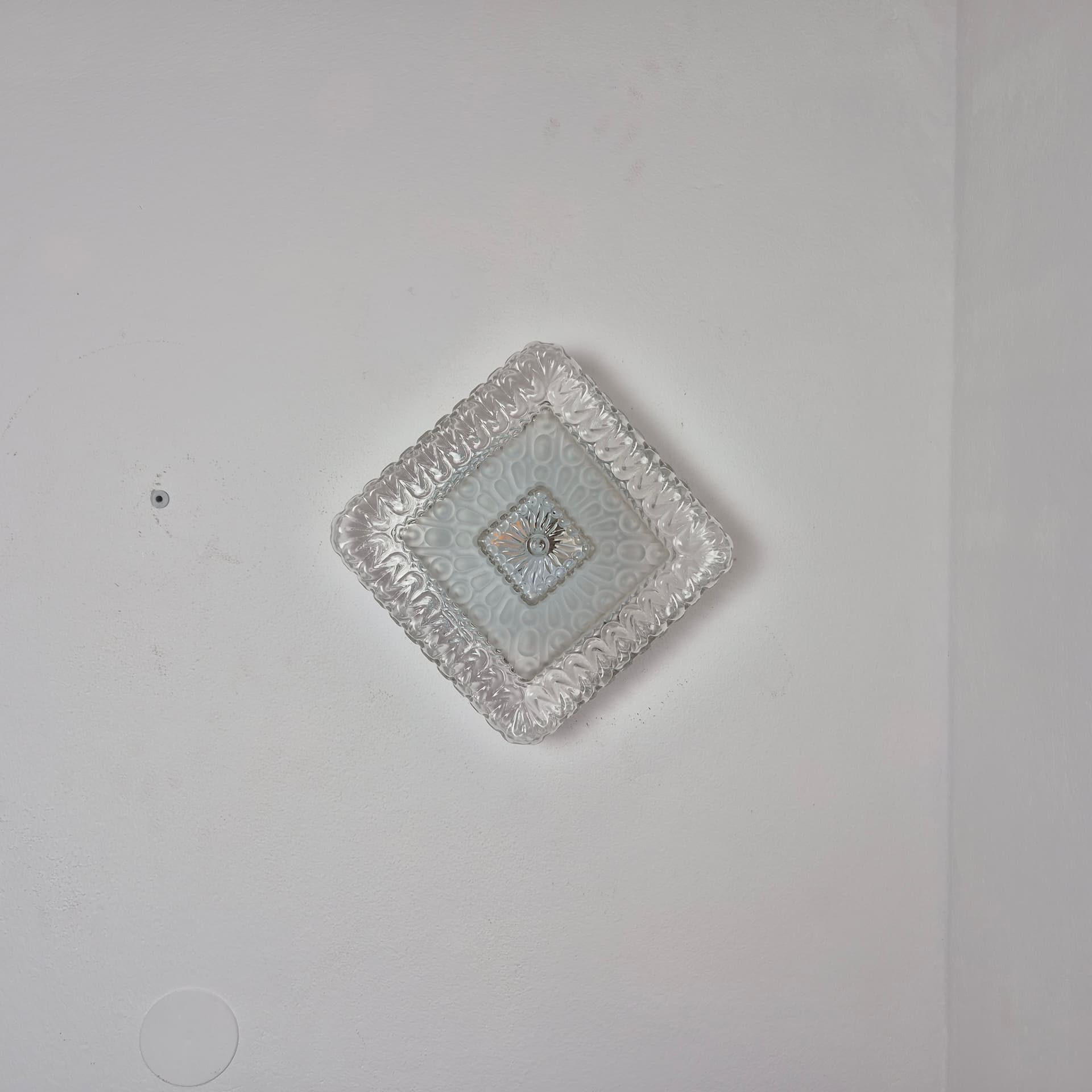 Flush mount, transparent glass, Germany, 1970s. - 324867