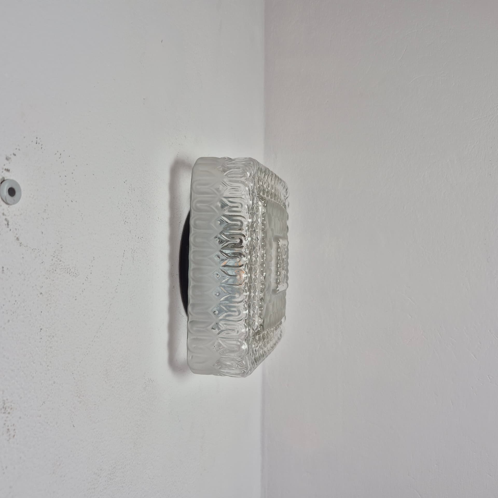 Flush mount, transparent glass, Germany, 1970s. - 324869