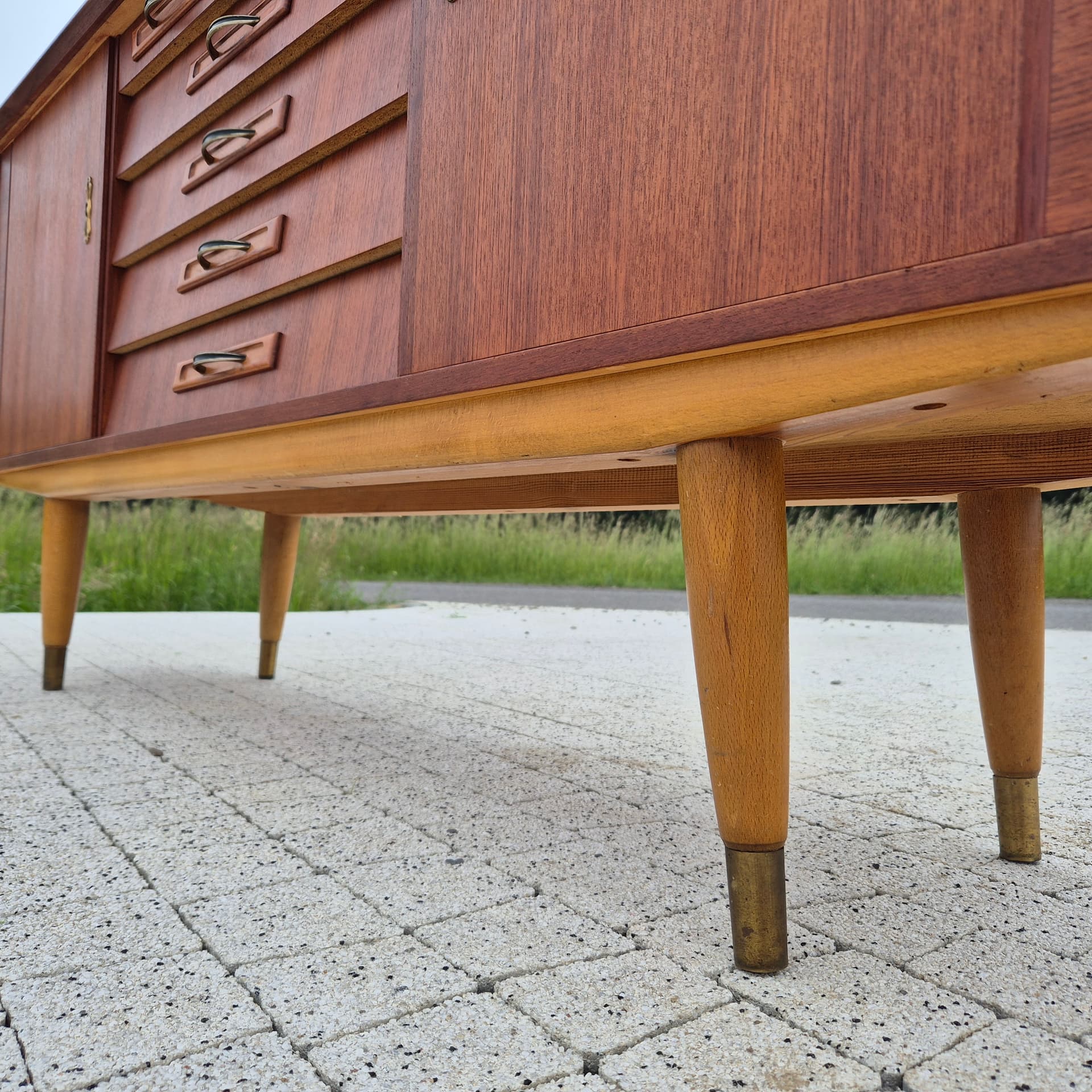 Sideboard, brown teak, Norway, 1960s. - 324936