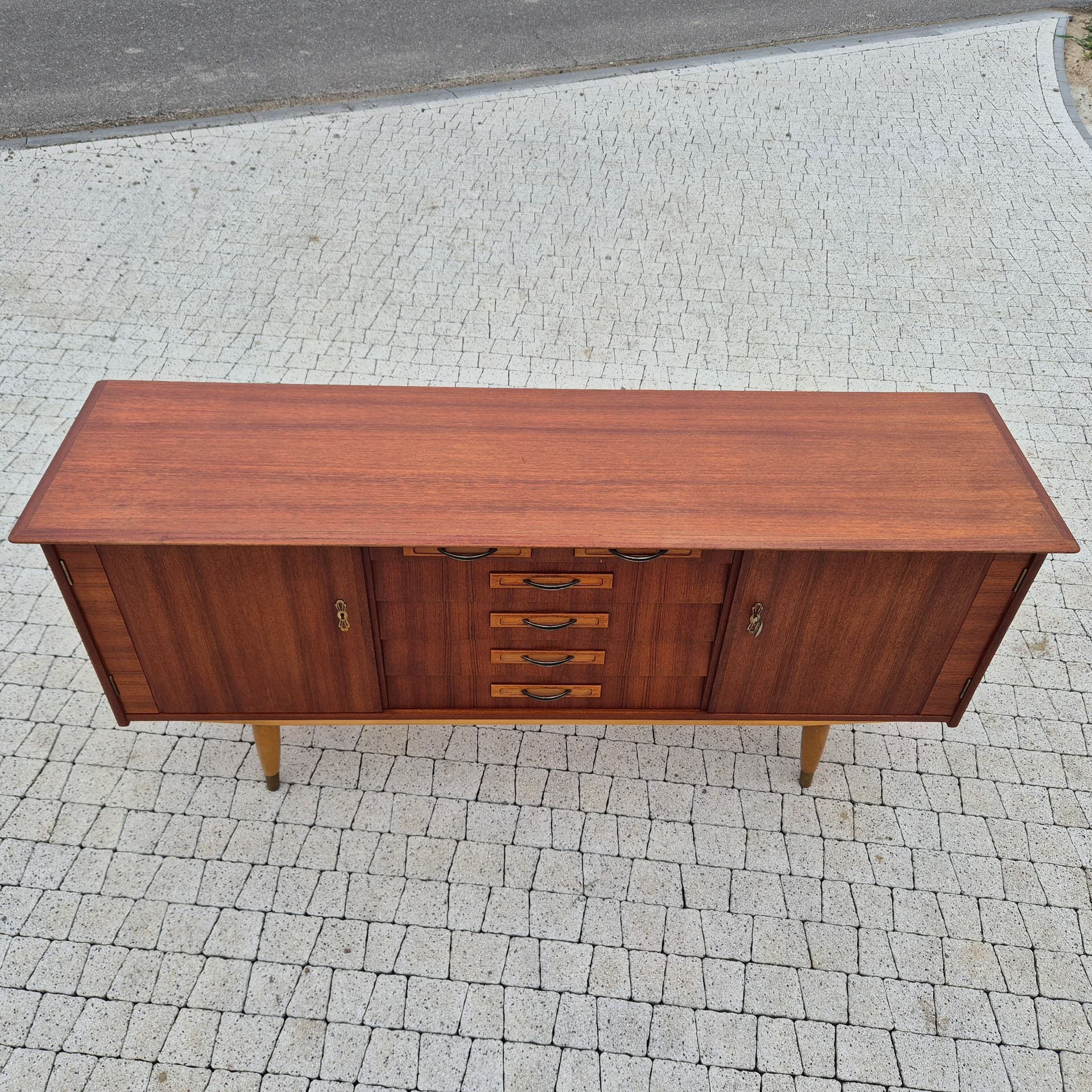 Sideboard, brown teak, Norway, 1960s. - 324940