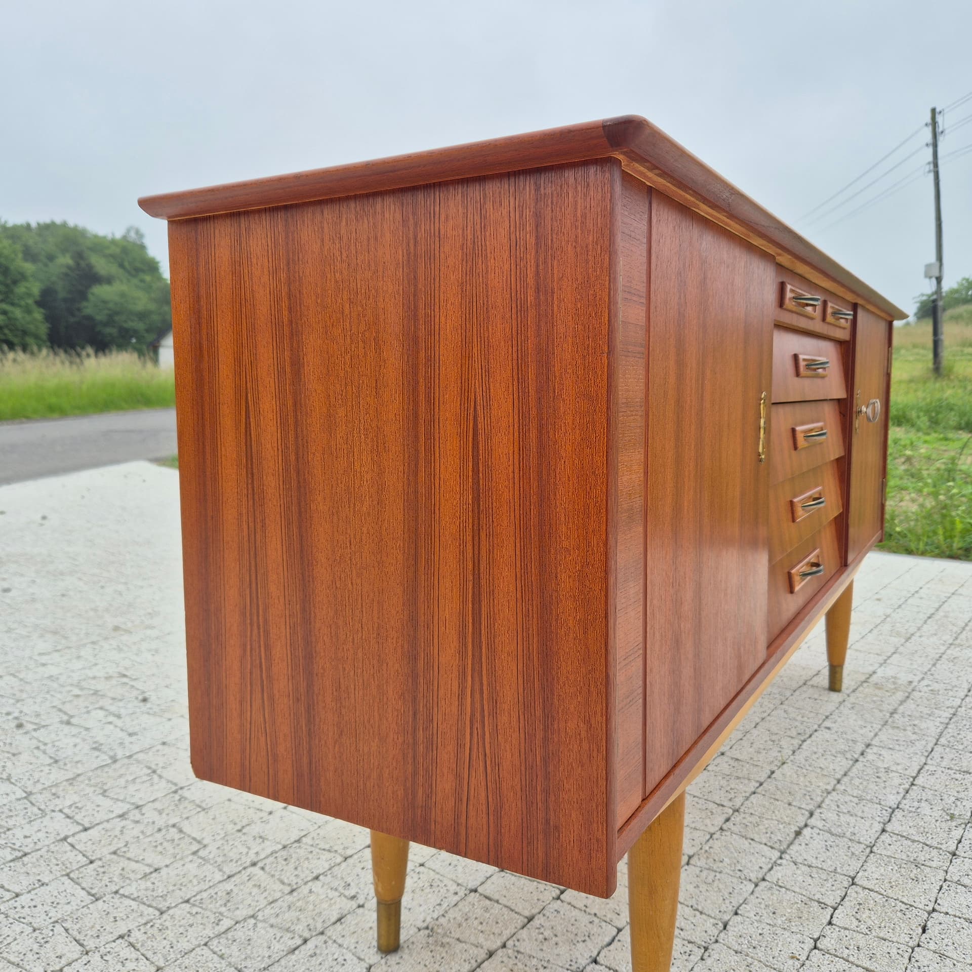 Sideboard, brown teak, Norway, 1960s. - 324935