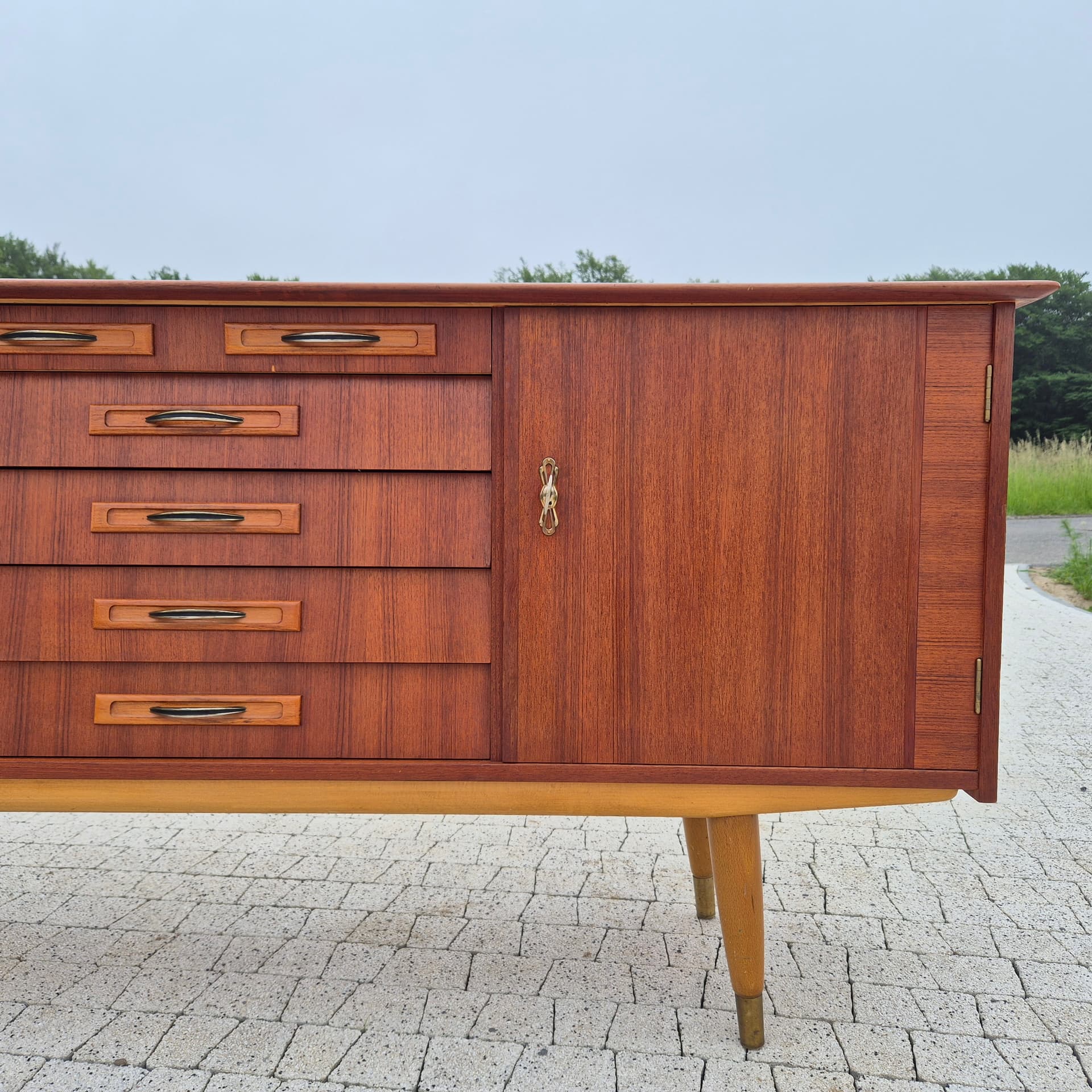 Sideboard, brown teak, Norway, 1960s. - 324931
