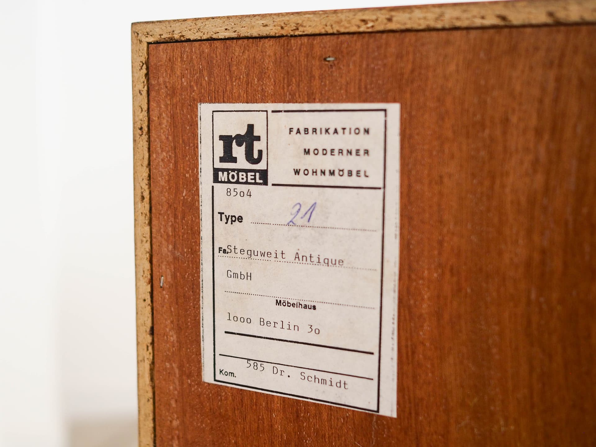 Cabinet, brown teak, Germany, 1970s. - 325027