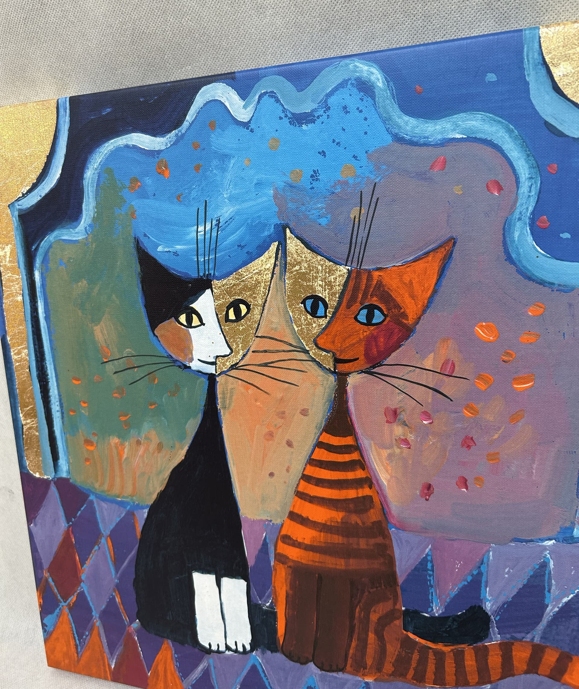 Set of Two Prints, multicolor paper, 1980s. - 325104