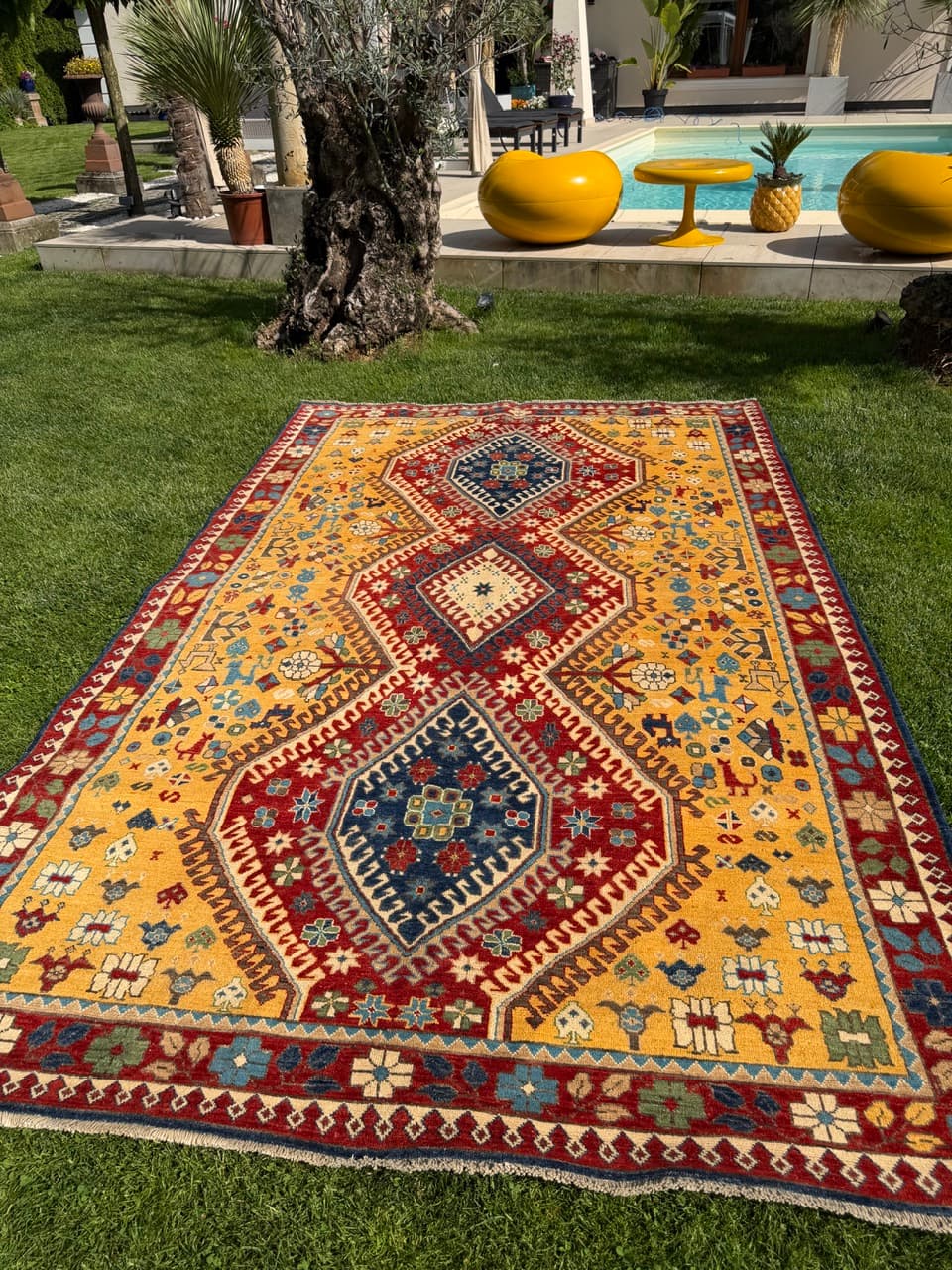 Rug Ziegler Kazak 300x200 cm, multicolor wool, Pakistan - 325137