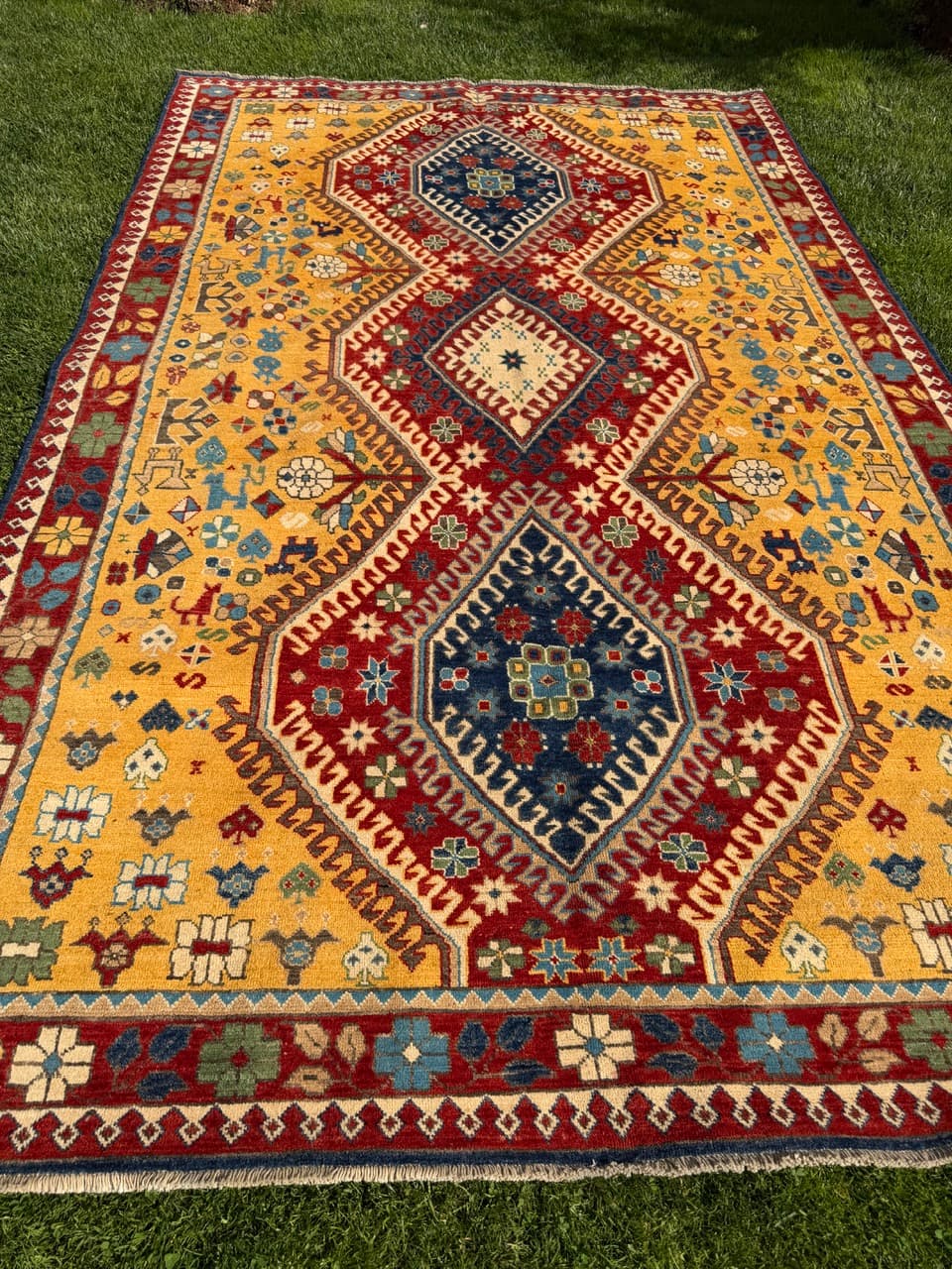 Rug Ziegler Kazak 300x200 cm, multicolor wool, Pakistan - 325135