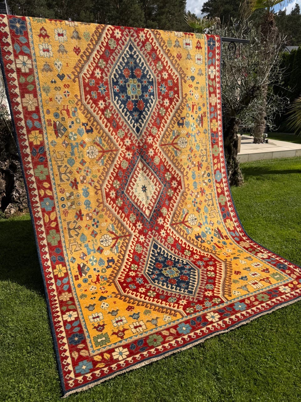 Rug Ziegler Kazak 300x200 cm, multicolor wool, Pakistan - 325136