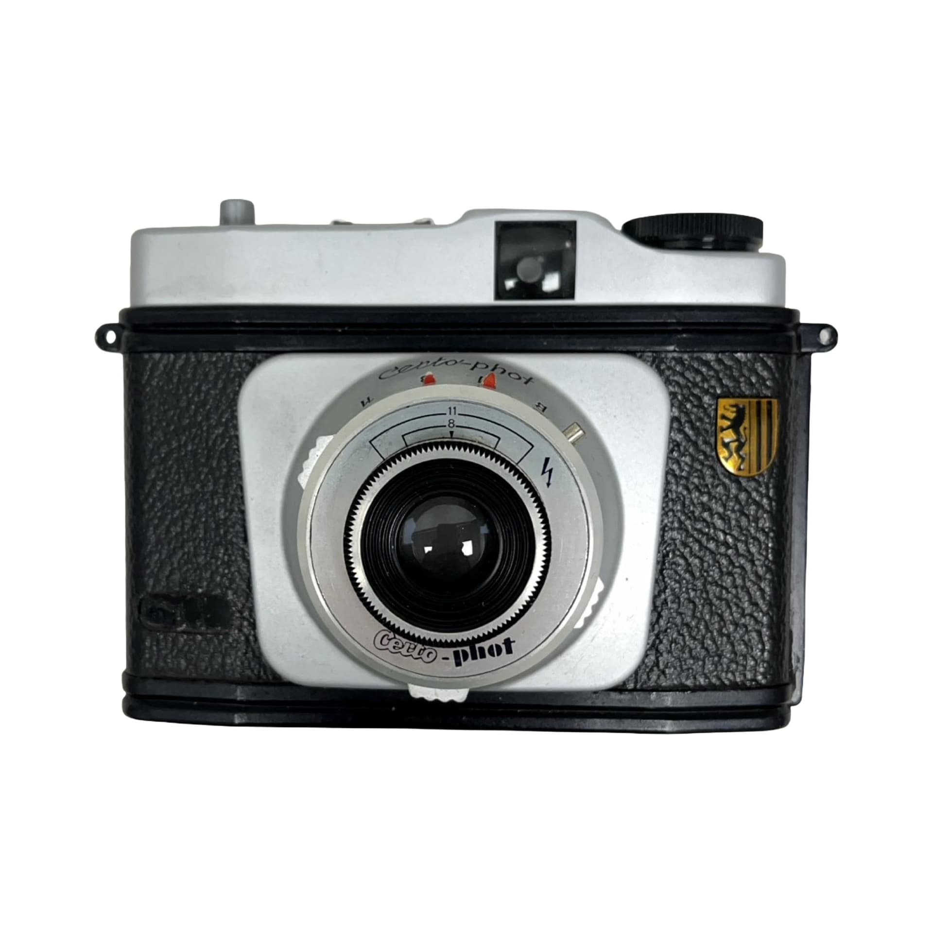 Camera Certo-Phot, black metal, East Germany, 1950s