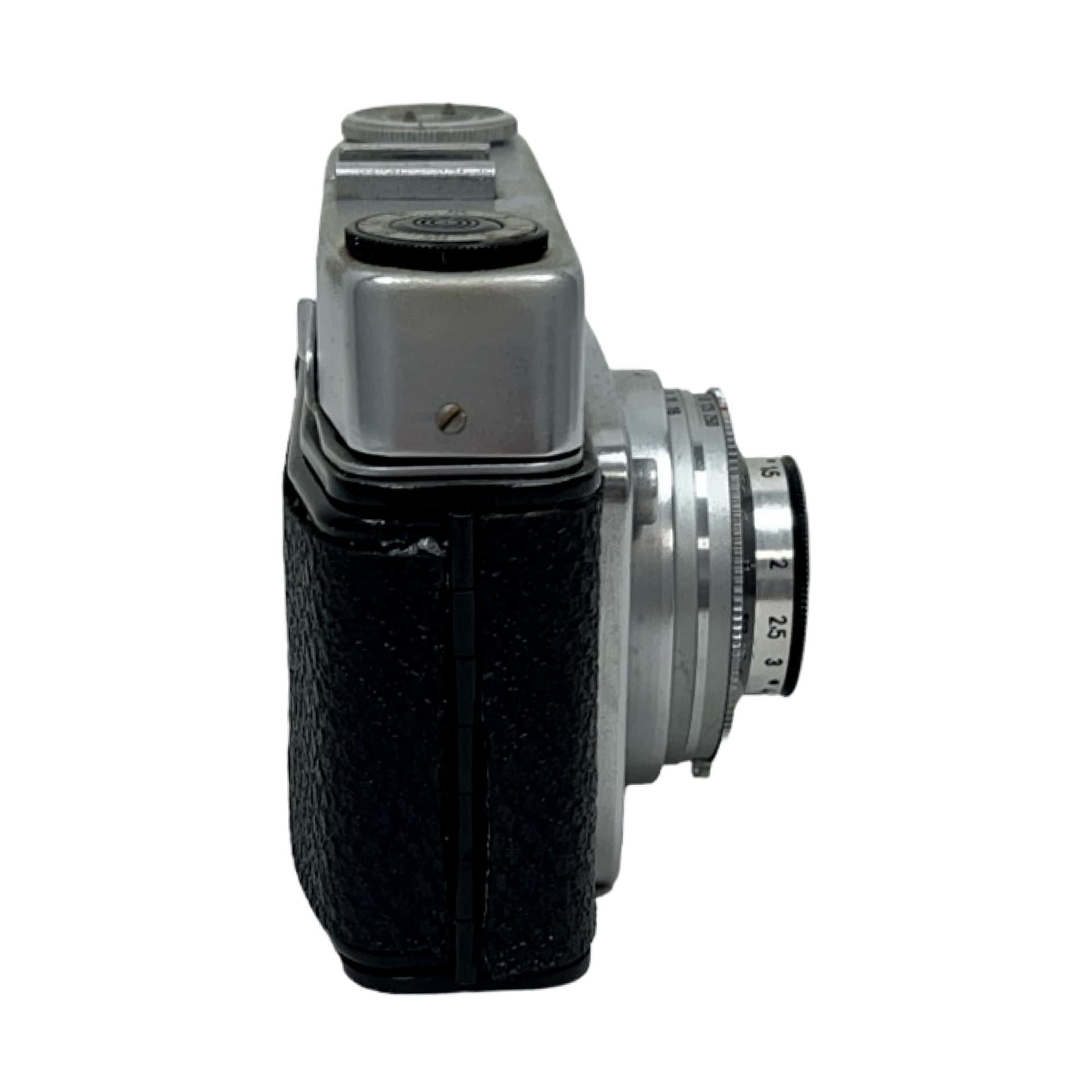 Camera Dacora Dignette, silver metal, black leather, Germany, 1950s - 325336