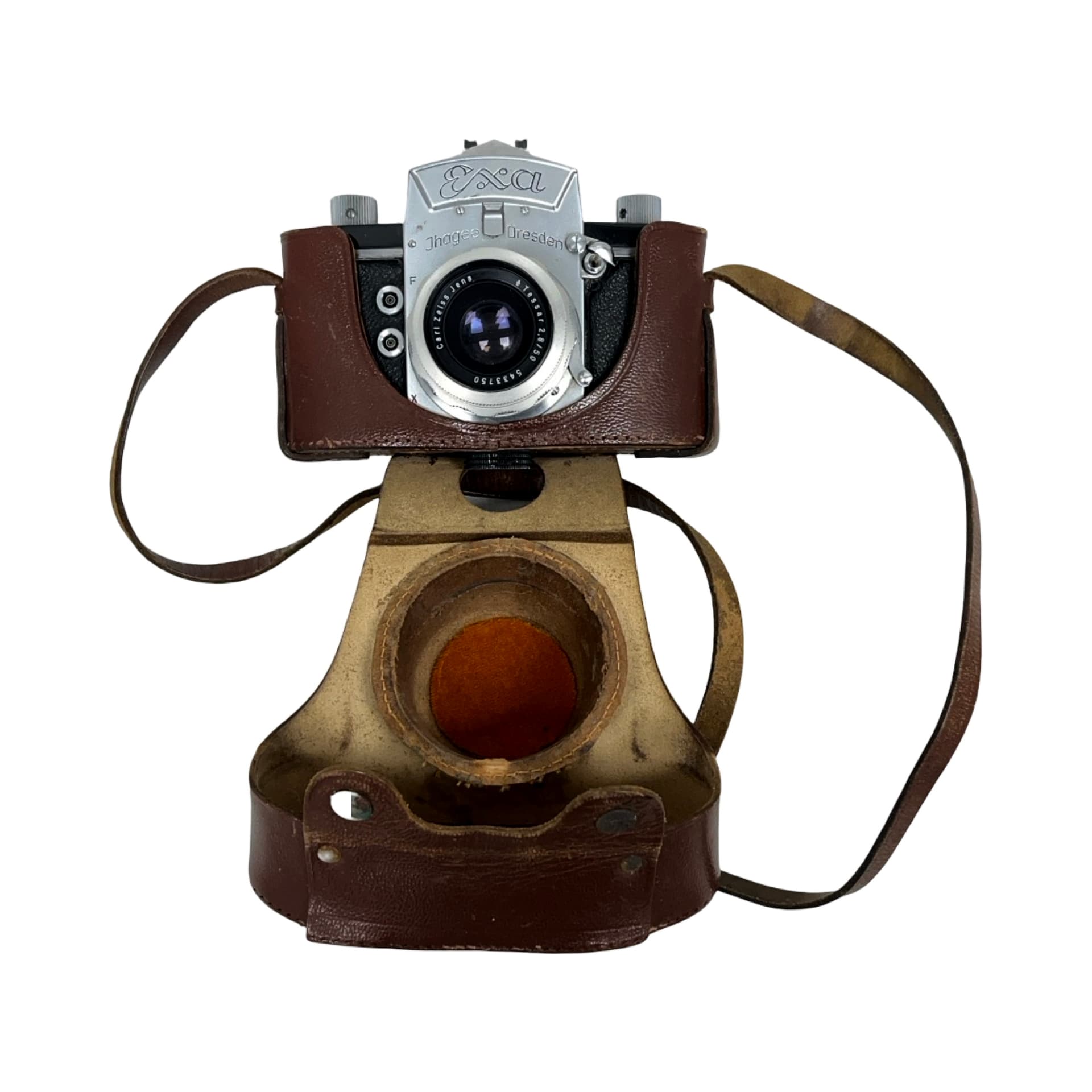 Camera Exa, silver black, metal leather, Germany, 1950s - 325364