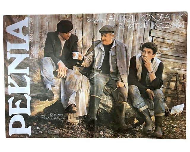 Plakat filmowy Pełnia, papier, aut. J. Erol, Polska, lata 70. - WYMIARY