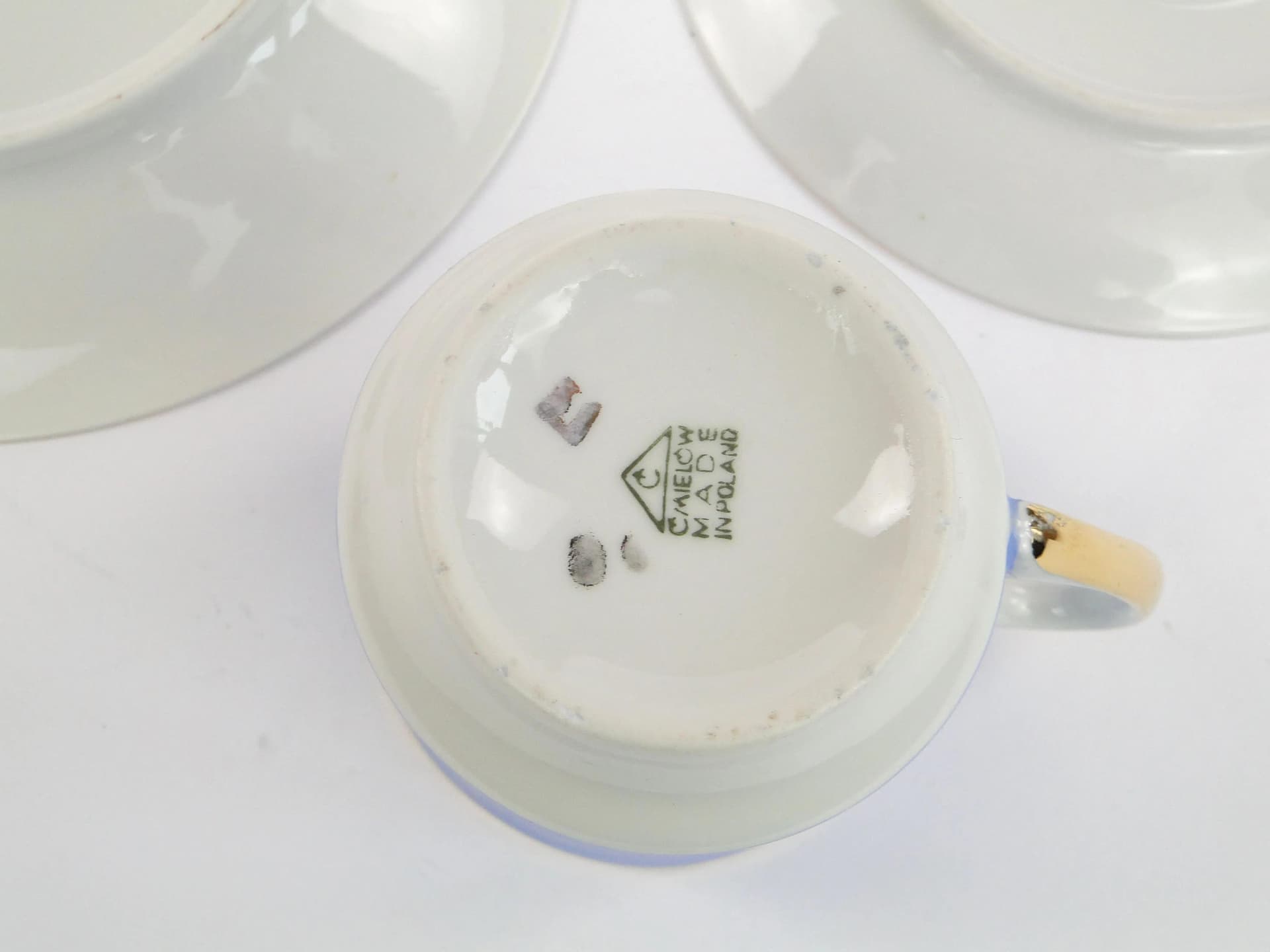 Zestaw śniadaniowy June, porcelana niebieska, proj. W. Potacki, Ćmielów, Polska, lata 60. - 24533