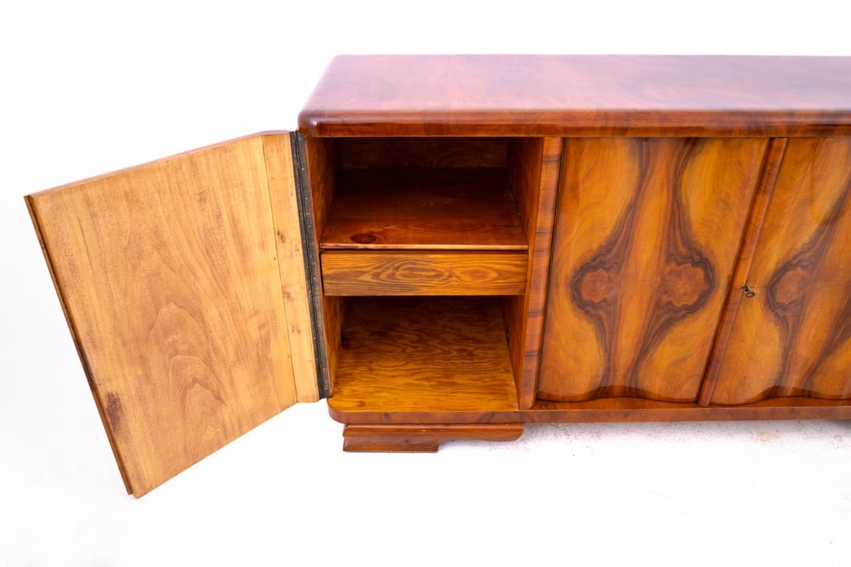 Sideboard Art Deco, brown, wood, Poland, 1940s. - 325626