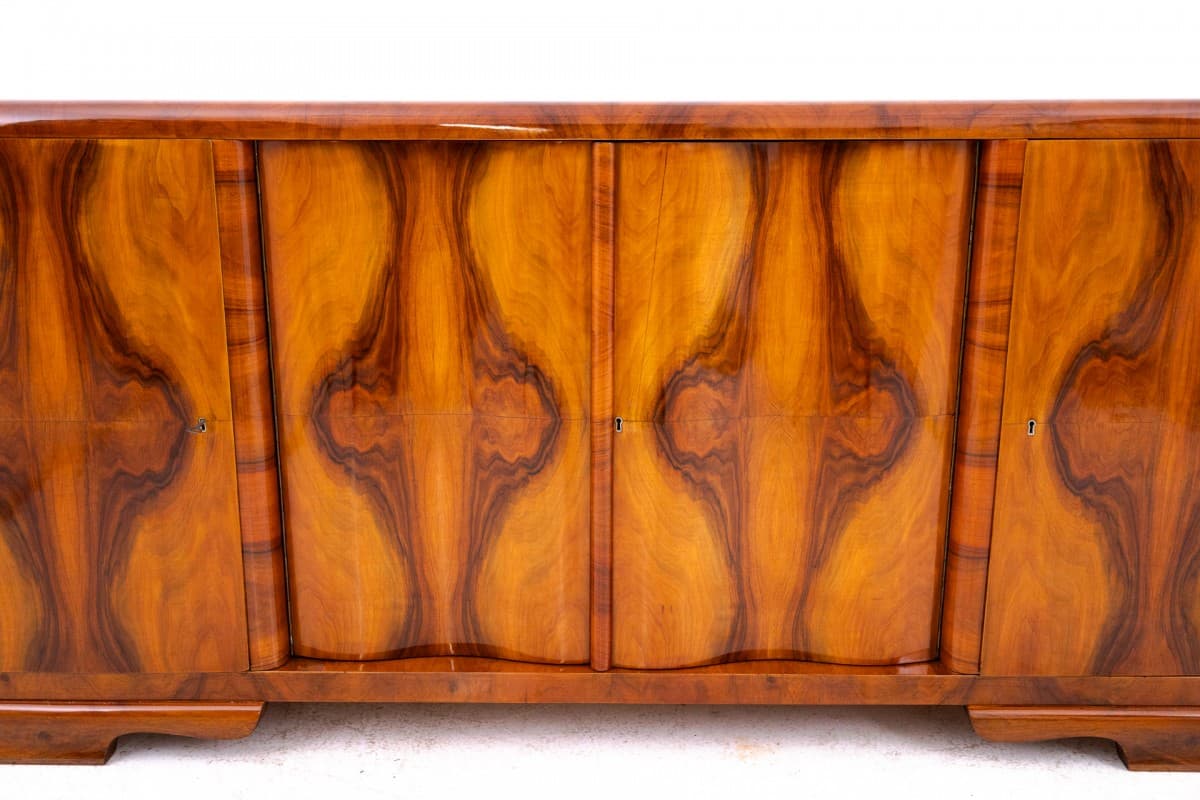 Sideboard Art Deco, brown, wood, Poland, 1940s. - 325631