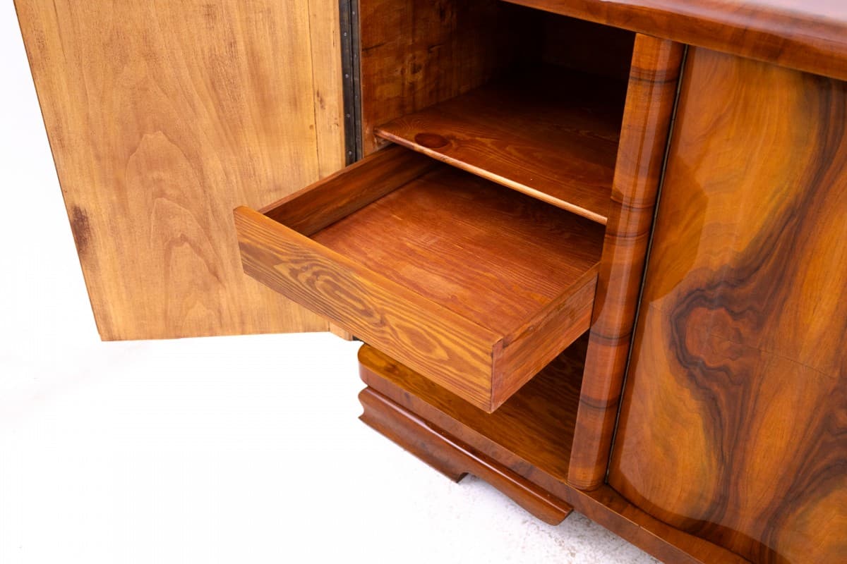 Sideboard Art Deco, brown, wood, Poland, 1940s. - 325627