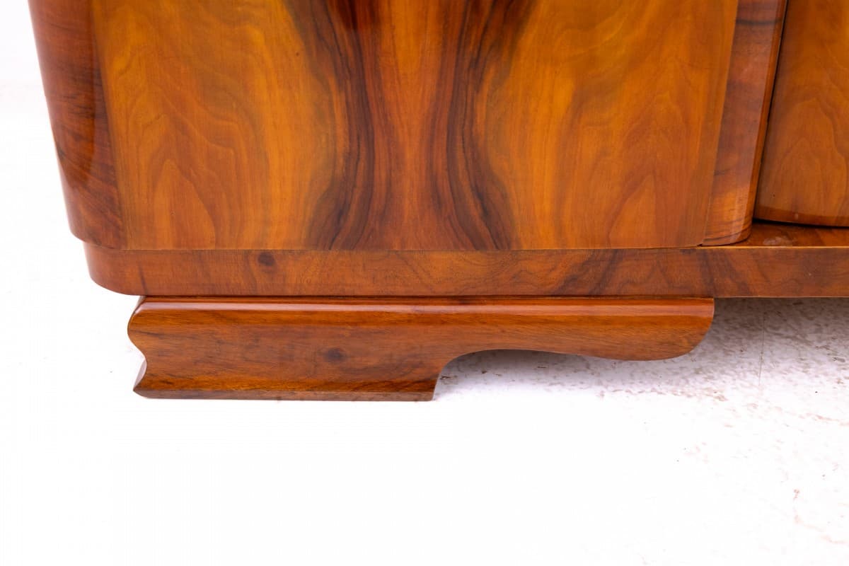 Sideboard Art Deco, brown, wood, Poland, 1940s. - 325632