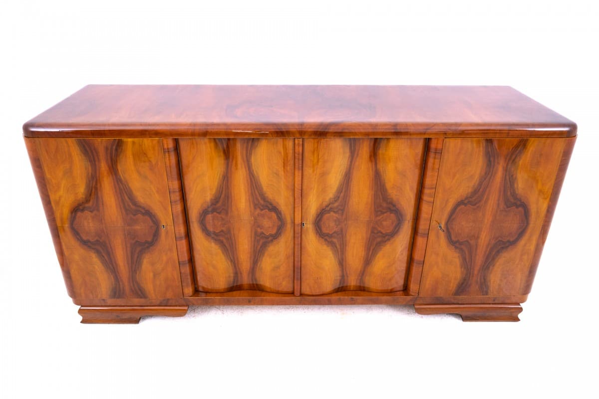 Sideboard Art Deco, brown, wood, Poland, 1940s. - 325620