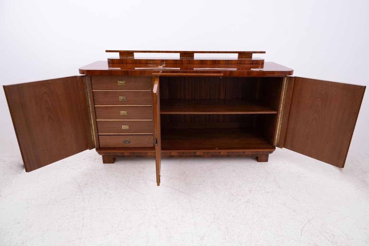 Sideboard Art Deco, brown, walnut, Poland, 1920s. - 325660