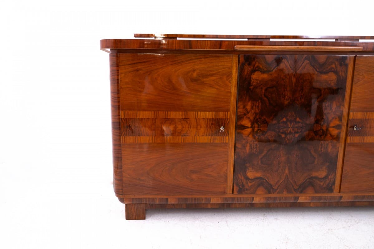 Sideboard Art Deco, brown, walnut, Poland, 1920s. - 325658