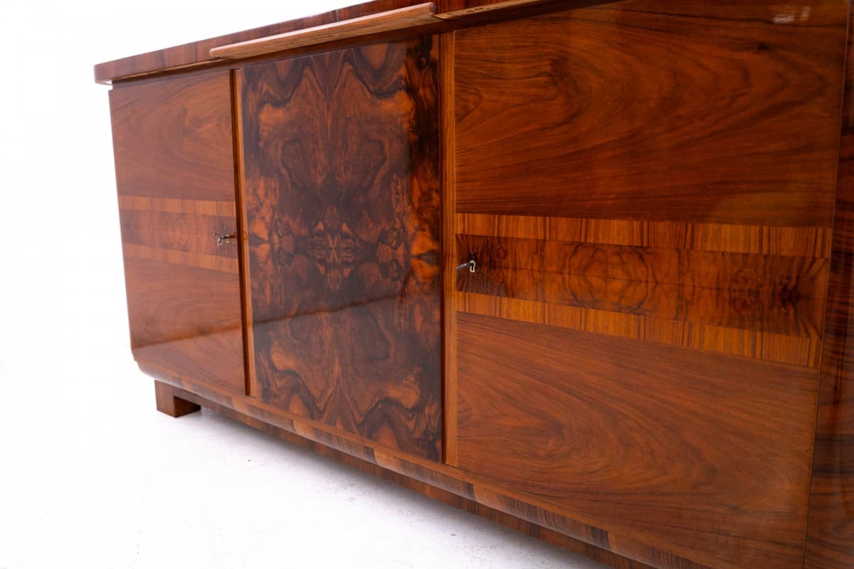 Sideboard Art Deco, brown, walnut, Poland, 1920s. - 325655