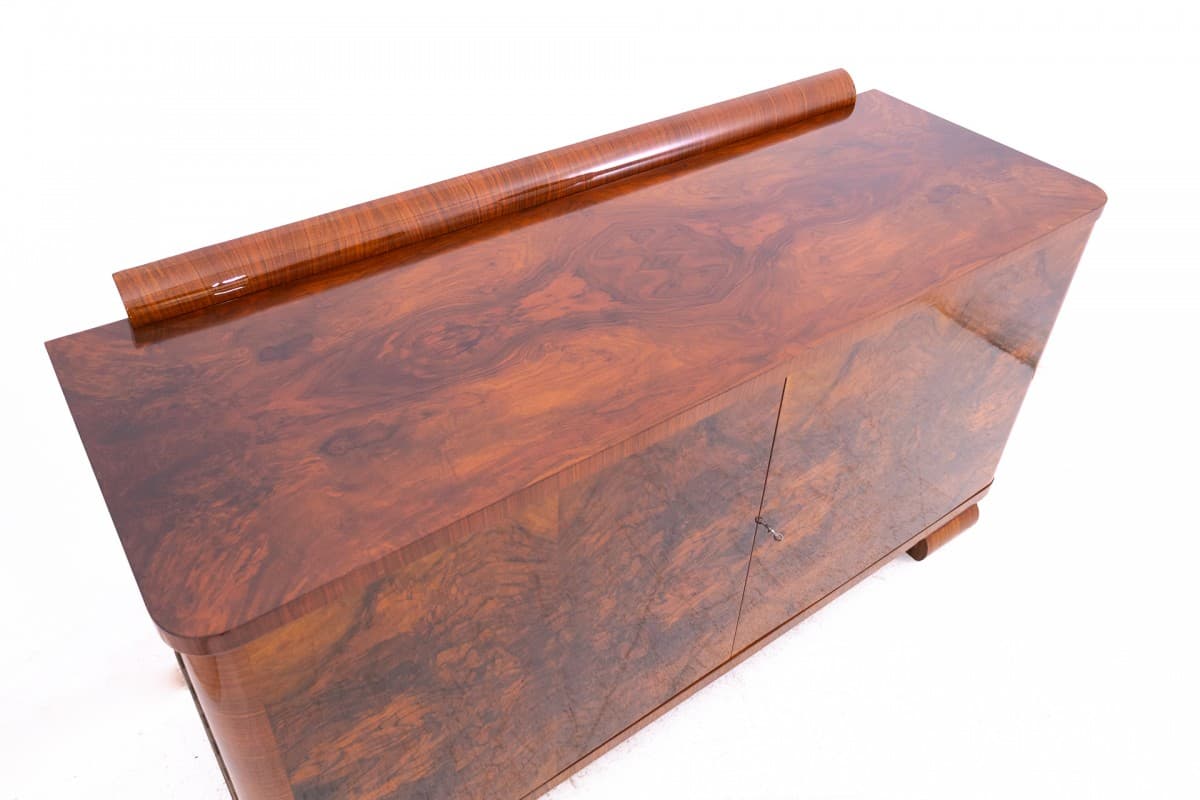 Sideboard Art Deco, walnut brown, Poland, 1930s. - 325670