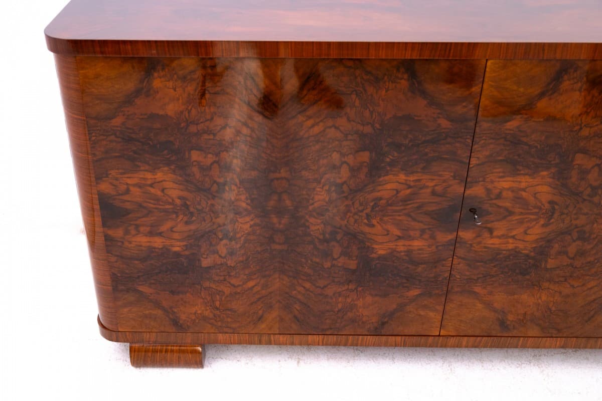 Sideboard Art Deco, walnut brown, Poland, 1930s. - 325675