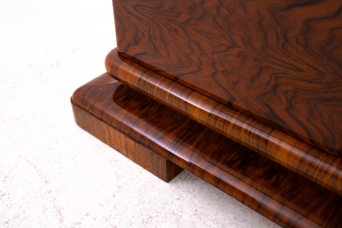 Sideboard Art Deco, brown walnut, Poland, 1930s - 325687