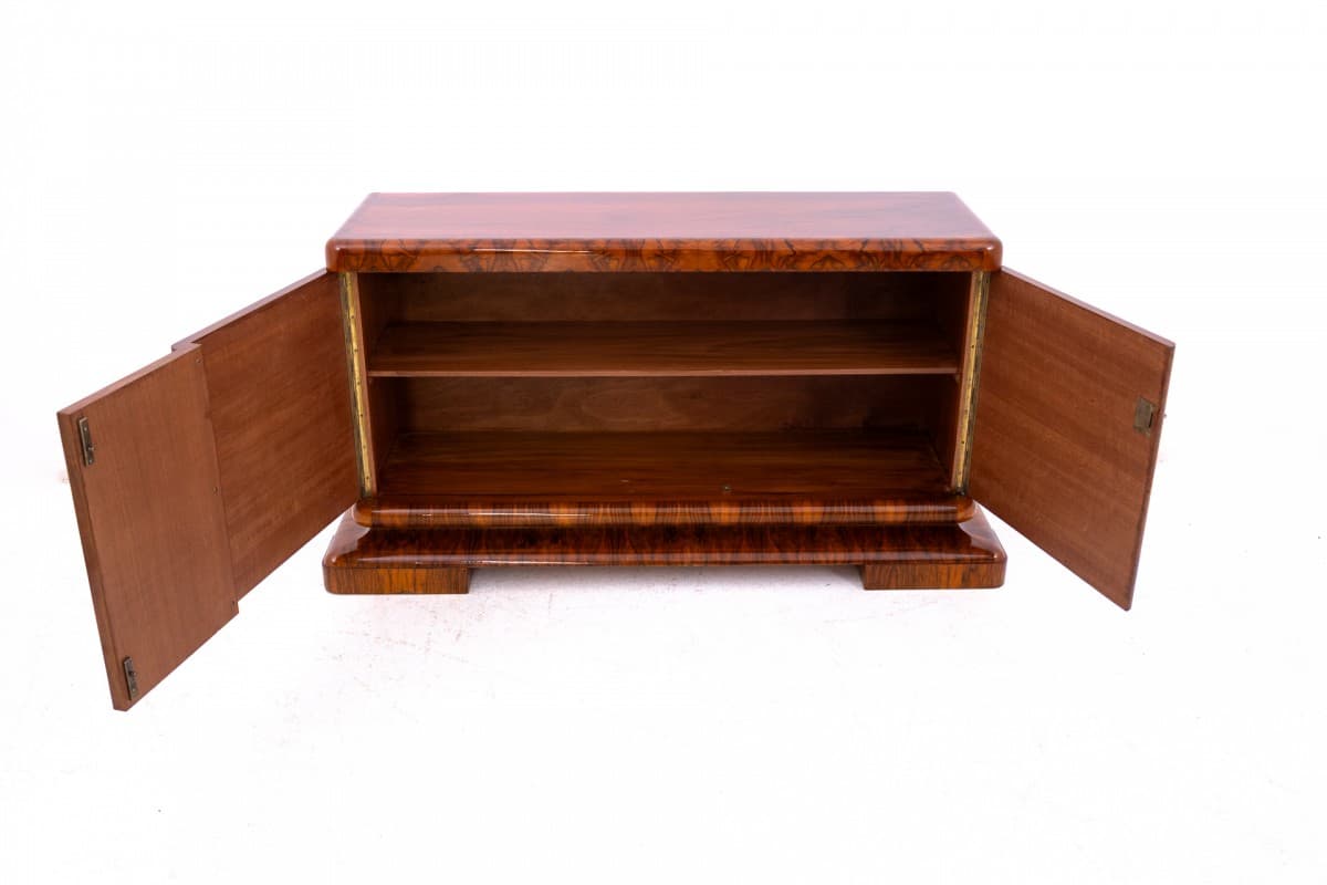 Sideboard Art Deco, brown walnut, Poland, 1930s - 325680