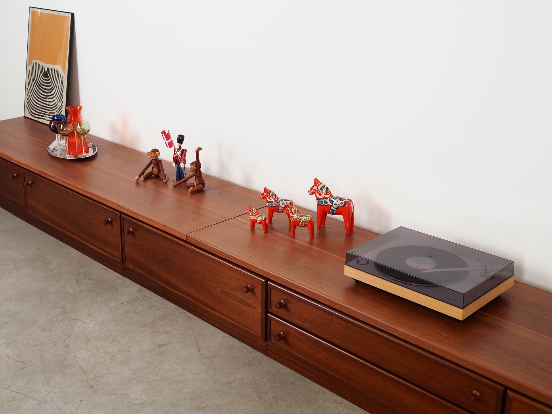 Lowboard, brown mahogany, Denmark, 1970s. - 325723