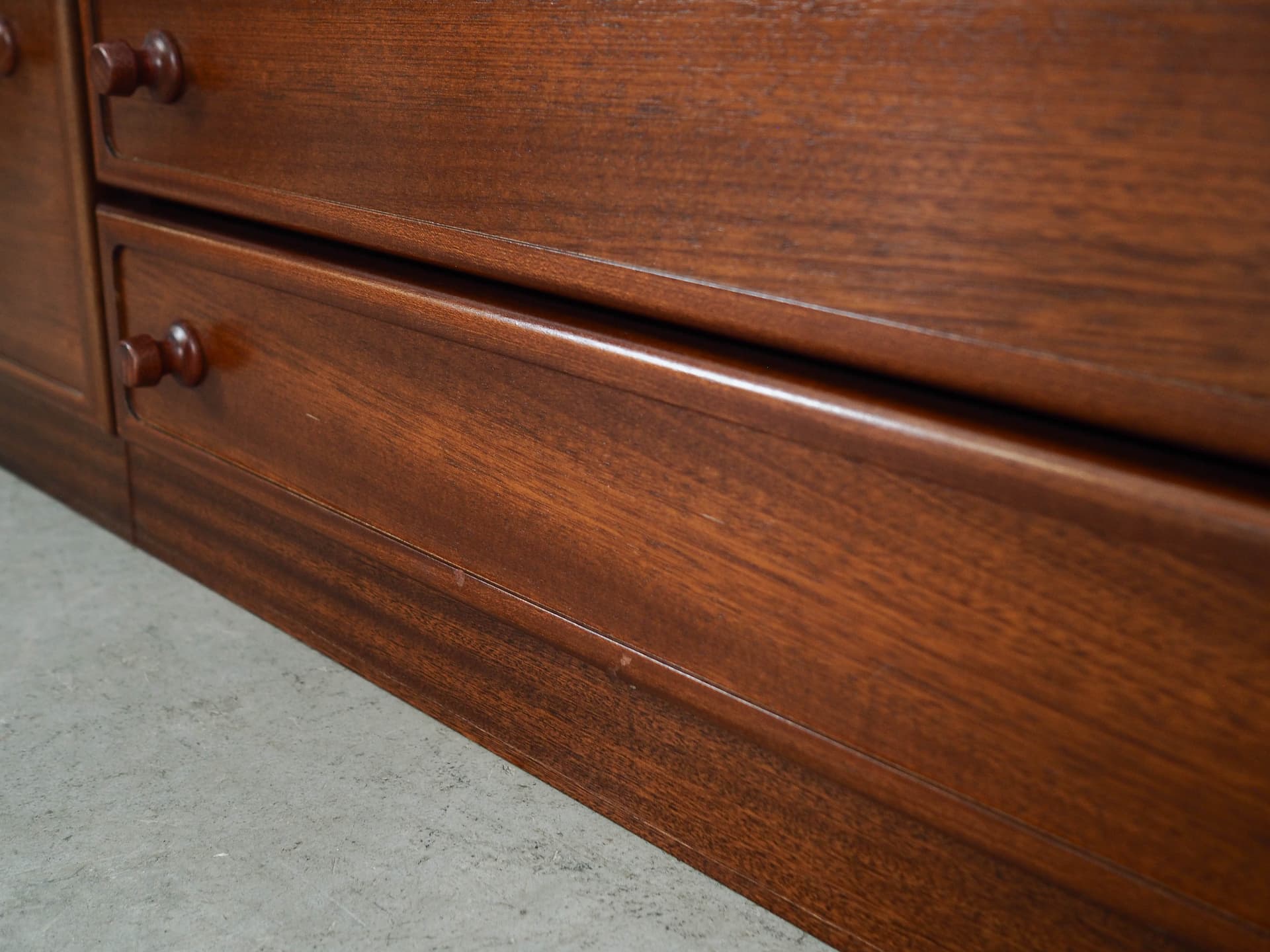 Lowboard, brown mahogany, Denmark, 1970s. - 325725
